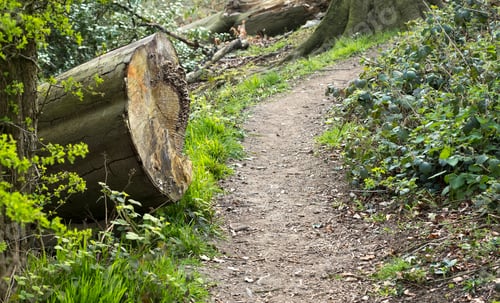 Preview: Woodland Trail Sawn Tree Trunk