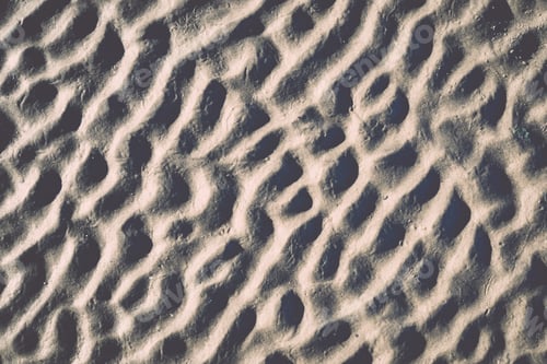 Preview: A Background Texture Of Unrefined, Damp And Grainy Natural Golden Sand. - Retro, Vintage Style Look