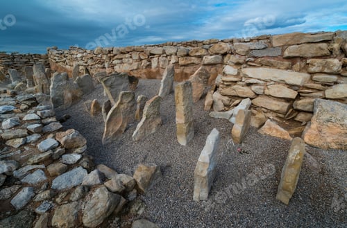 Preview: Ancient Iberian Village Of Els Vilars Nearby Arbeca Village In Les Garrigues Region Of Lleida