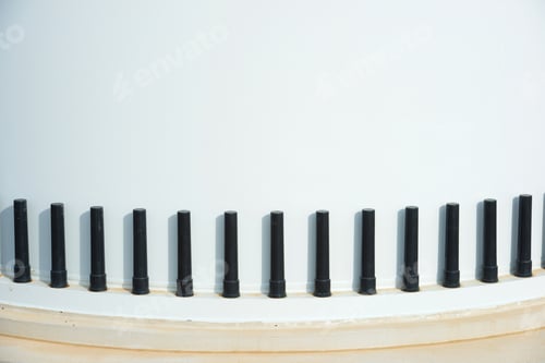 Preview: Close-Up Of The Base Of A Wind Turbines For Electric Power Production, Zaragoza Province, Aragon In