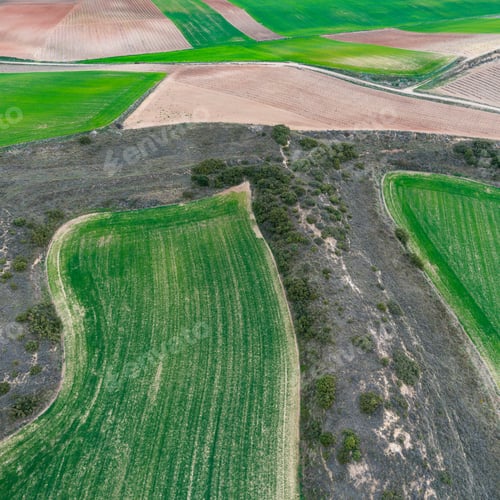 Preview: Panoramic View Of An Agricultural Landscape In La Rioja Autonomous Community Of Spain In Europe