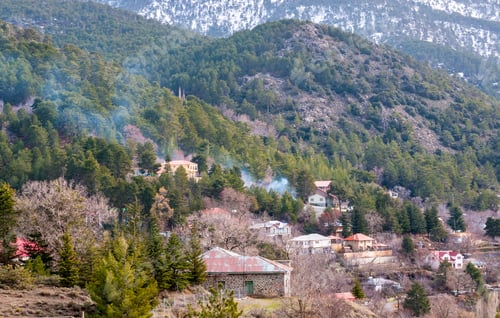 Preview: Mountain Village Of Prodromos At Troodos Mountain Range In Cyprus