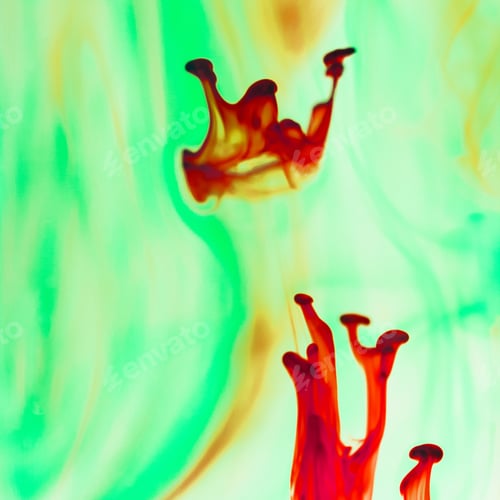 Preview: Abstract, Colorful, Ink Shapes