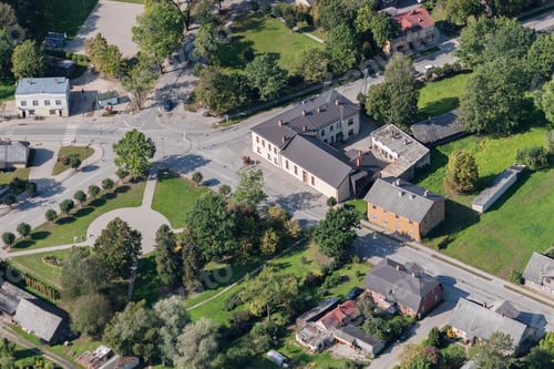 Preview: Aerial View Over The Mazsalaca Town, (Latvia)