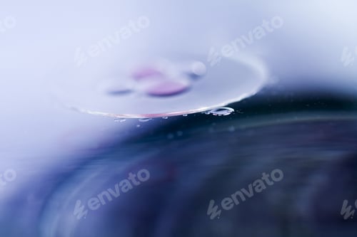 Preview: Abstract Composition Of Oil Drops On A Water Surface With Very Soft Focus