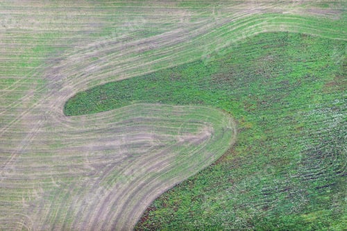 Preview: Aerial View Over The Rural Fields In Summertime