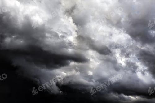 Preview: Dark And Dramatic Storm Clouds Area Background