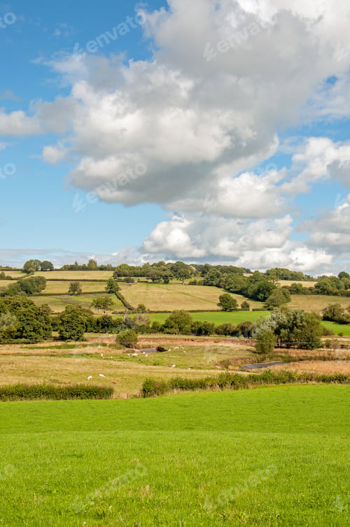Preview: Rural Landscape Around The Black Mountains Of England And Wales.