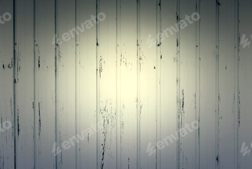 Preview: Metal Door Painted White, Detail Of A Rusty Gate And Damaged