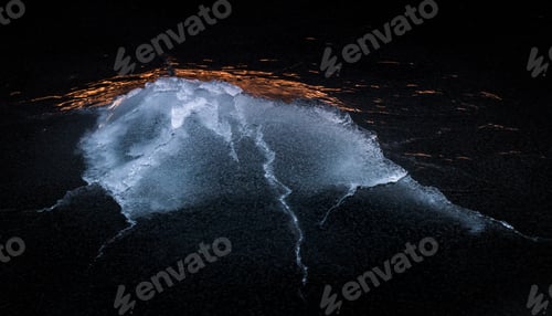 Preview: Ice On The Beach In Sunset