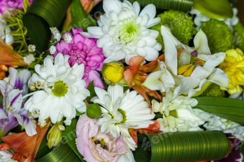 Preview: Beautiful Gift Bouquet Of Various Colorful Decorative Summer Flowers