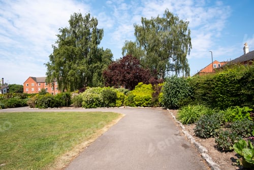 Preview: The Library Grounds In Long Eaton, Derbyshire, Uk