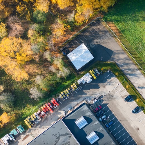 Preview: Aerial View Over The Storage Of Industrial Goods