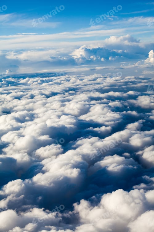 Preview: Beautiful, Dramatic Clouds And Sky Viewed From The Plane