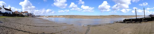 Preview: Panoramic View Of A Low Tide Estuary