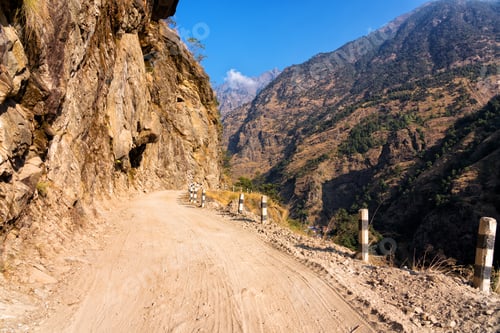 Preview: Panoramic Views On A Popular Tourist Destination Trail In Nepal - Annapurna Circuit Trail. Way To