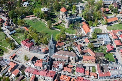 Preview: Aerial View Over The Cesis City