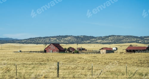 Preview: Old Farm In A Village In California