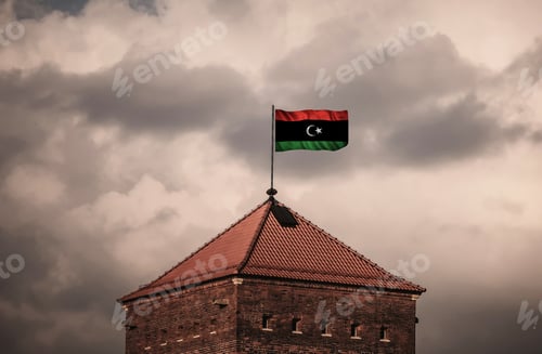 Preview: Flag With Original Proportions. Flag Of The Libya