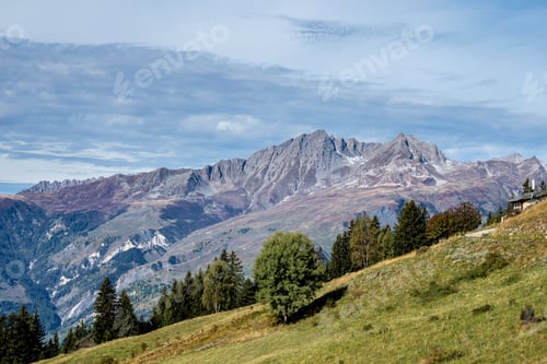Preview: Alpine Landscape Of The French Alps Near Montvalezan