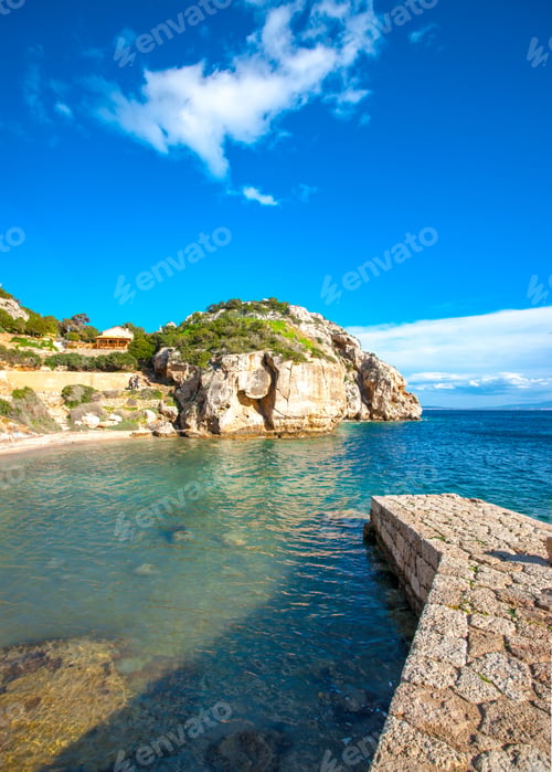 Preview: The Ancient Port Beside The Heraion Cape Near Perachora Village In Greece