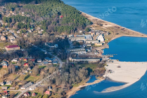 Preview: Aerial View Over The Village Engure (Latvia)