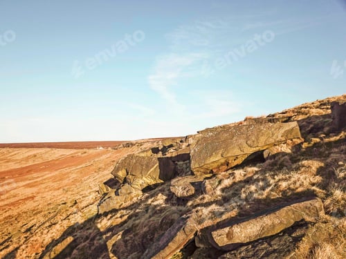 Preview: Aerial View Of Buckstone Edge, Kirklees, West Yorkshire, Uk