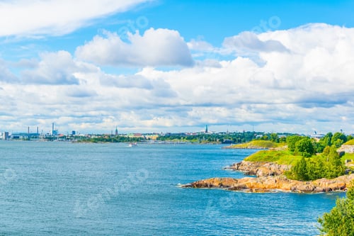 Preview: Suomenlinna Archipelago With Helsinki On Background In Finland.