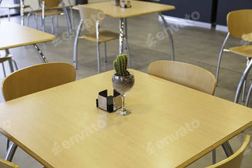 Preview: Tables Inside A Bar, A Coffee Shop Detail