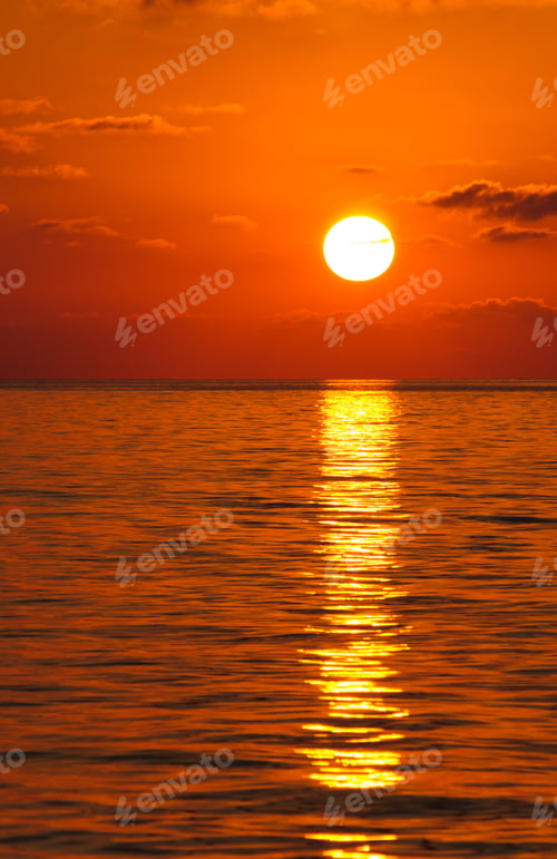 Preview: Orange Sunset Over The Black Sea