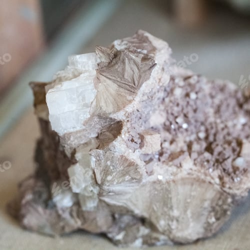Preview: Beautiful Crystals, Minerals And Stones - Colors And Textures. Image Has Grain Texture Visible On