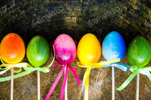 Preview: Colorful Easter Eggs Decoration Image