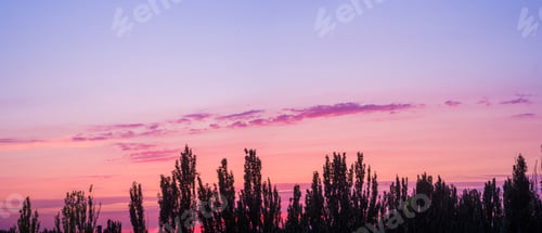 Preview: Landscape With Dramatic Light - Beautiful Golden Sunset With Saturated Sky And Clouds.