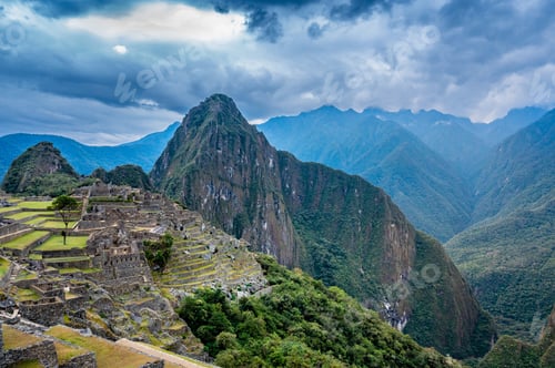 Preview: Overview Of The Lost Inca City Machu Picchu In Peru.