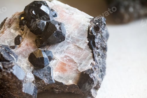 Preview: Beautiful Cristals, Minerals And Stones - Colors And Textures. Image Has Grain Texture Visible On