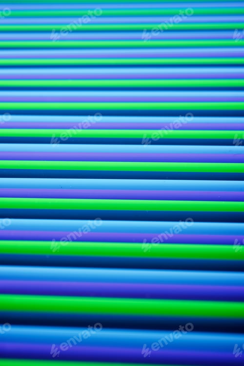 Preview: Drinking Plastic Straws On A Black Table.