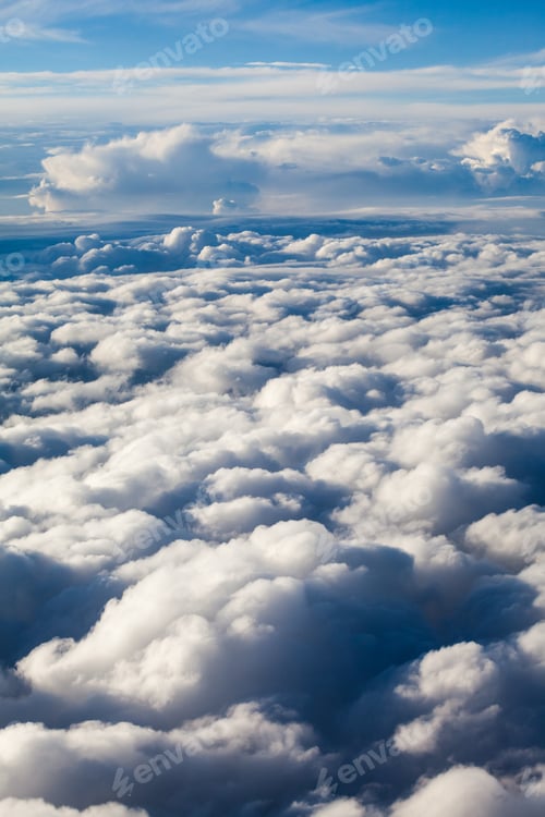 Preview: Beautiful, Dramatic Clouds And Sky Viewed From The Plane
