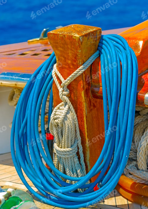 Preview: Details From A Classic Greek Sailing Wooden Boat