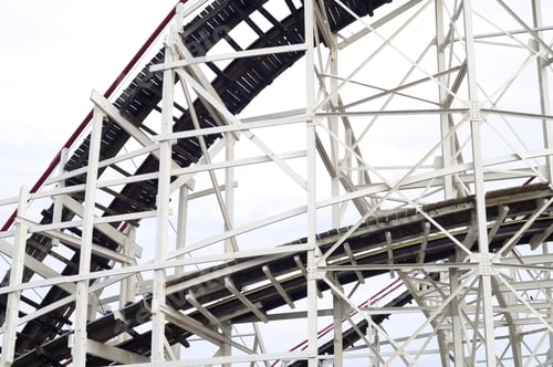 Preview: Cyclone Roller-Coaster In The Coney Island Astroland Amusement Park, Usa