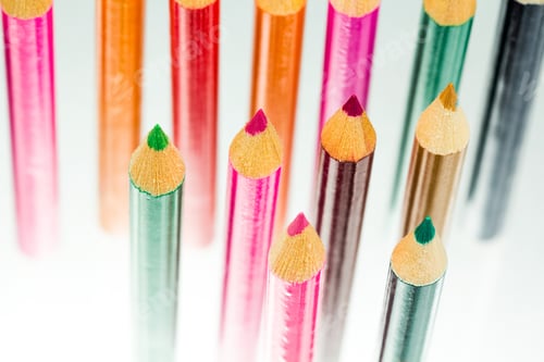 Preview: Group Of Sharp Colored Pencils