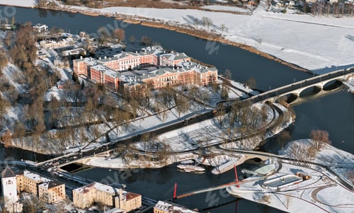 Preview: Aerial View Over The Jelgava City