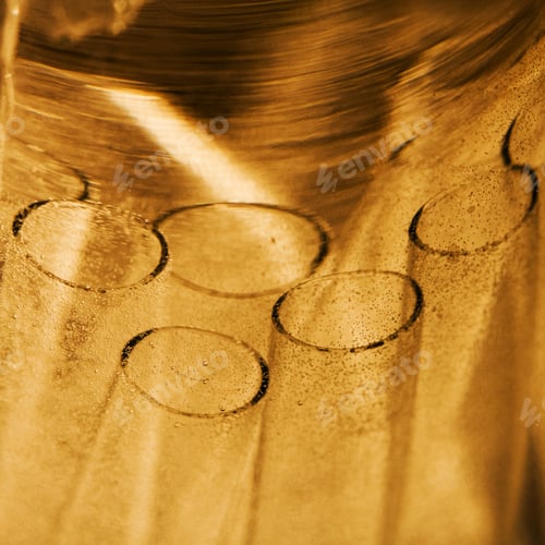 Preview: Abstract Underwater Composition With Bubbles, Tubes, Lines And Light