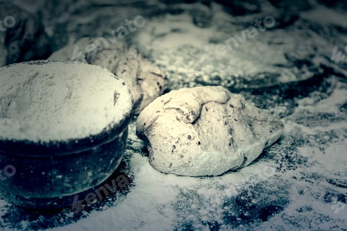 Preview: Bread Dough, Bread Making Detail, Traditional Artisan Bakery, Food And Food