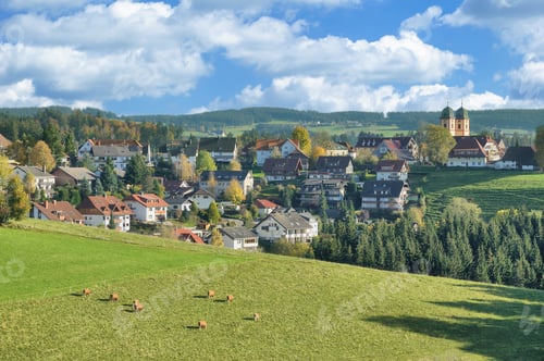 Preview: Village Of Sankt Maergen In Black Forest,Baden-Wuerttemberg,Germany