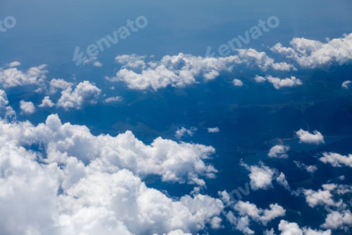 Preview: Beautiful, Dramatic Clouds And Sky Viewed From The Plane. High Resolution And Quality