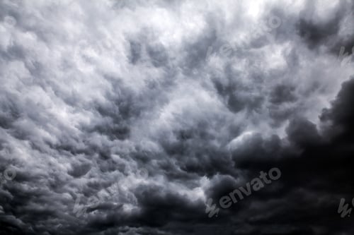 Preview: Dark And Dramatic Storm Clouds Area Background