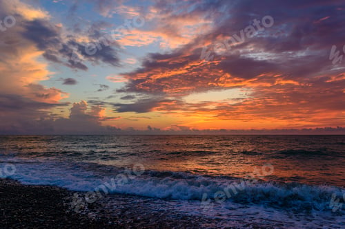 Preview: Amazing Purple Sunset Over The Black Sea