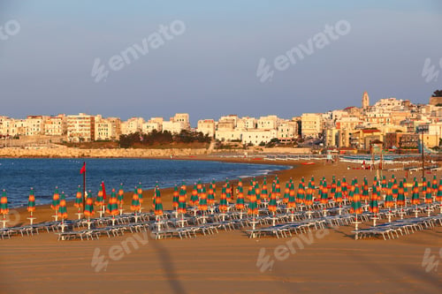 Preview: Vieste, Italy - Old Town In Gargano Peninsula.