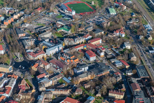 Preview: Aerial View Over The Cesis City (Latvia)