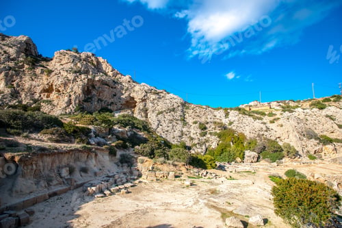 Preview: The Ancient Temple Of Hera Beside The Heraion Cape Near Perachora Village In Greece